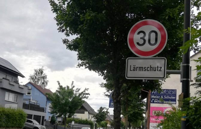 B 10 Tempo 30 Geschwindigkeit Mühlacker Ortsdurchfahrt Lärmschutz B10