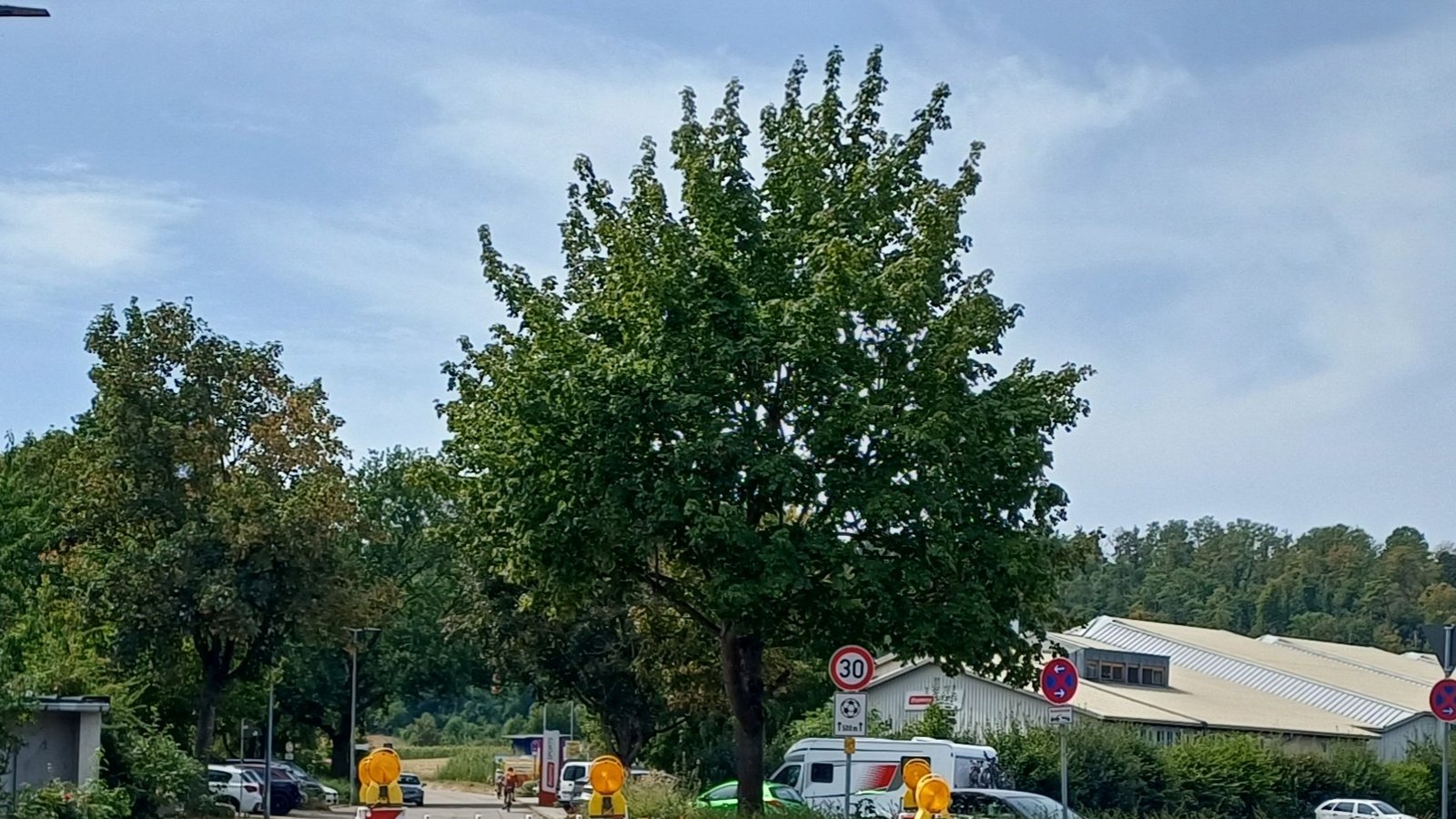Die Baustelle zu Beginn der Walter-de-Pay-Straße in Vaihingen stürzt den einen oder anderen Autofahrer in Verwirrung. Fotos: Rücker Die Baustelle zu Beginn der Walter-de-Pay-Straße in Vaihingen stürzt den einen oder anderen Autofahrer in Verwirrung. Fotos: Rücker