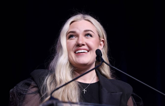 Erika Kirk hatte bereits zwei Tage nach dem Attentat auf ihrem Mann angekündigt, dessen Arbeit fortsetzen zu wollen. (Archivbild)<span class='image-autor'>Foto: IMAGO/ZUMA Press Wire/Gage Skidmore</span>