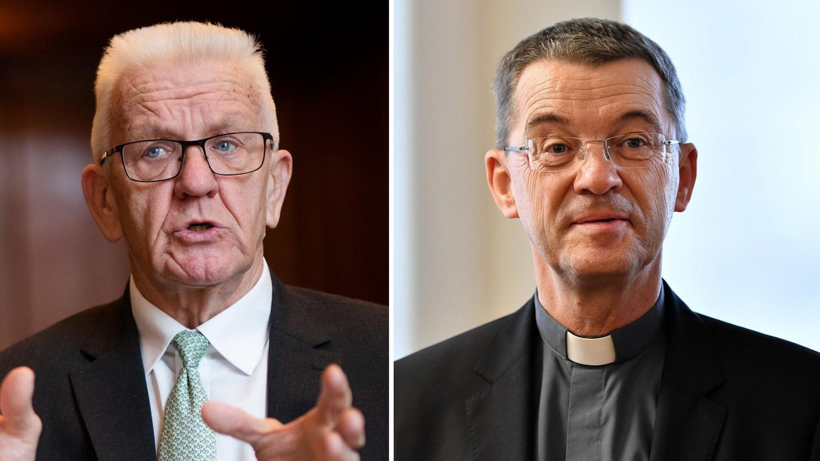 Unter anderem Ministerpräsident Winfried Kretschmann und Klaus Krämer, Bischof der Diözese Rottenburg-Stuttgart, gratulierten Papst Leo XIV. nach dessen Wahl.Foto: dpa/Christoph Schmidt / Martin Schutt/dpa-Zentralbild/dpa Unter anderem Ministerpräsident Winfried Kretschmann und Klaus Krämer, Bischof der Diözese Rottenburg-Stuttgart, gratulierten Papst Leo XIV. nach dessen Wahl.Foto: dpa/Christoph Schmidt / Martin Schutt/dpa-Zentralbild/dpa