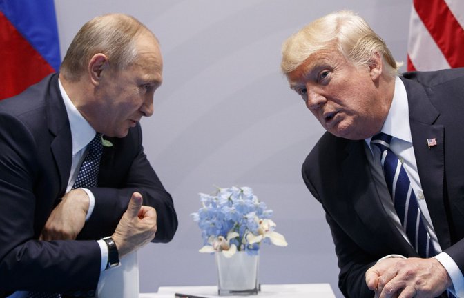 Kurzer Draht: die Präsidenten Russlands, Wladimir Putin (links), und der USA, Donald Trump – hier während eines früheren Zusammentreffens.<span class='image-autor'>Foto: dpa/Evan Vucci</span>