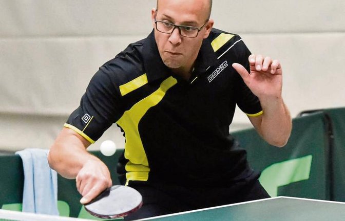 Christian Weh gewann mit dem TSV Oberriexingen in der Gruppe 3 erst gegen den TV Markgröningen IV, verlor aber am Tag darauf bei der SVGG Hirschlanden-Schöckingen. Foto: Leitner