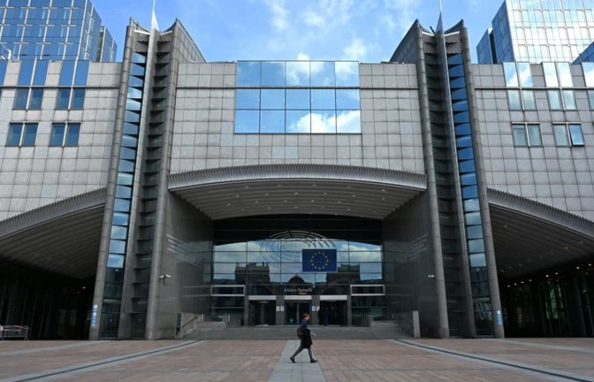 Europäisches Parlament: Die EU-Innenminister werden sich am Dienstag in einer Dringlichkeitssitzung mit der Ceuta-Krise befassen (Symbolfoto).<span class='image-autor'>Elisa Schu/dpa</span>