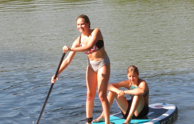Wenn das Freibad geschlossen ist, geht es auf den Horrheimer Seewaldsee. <span class='image-autor'>Foto: aa</span>