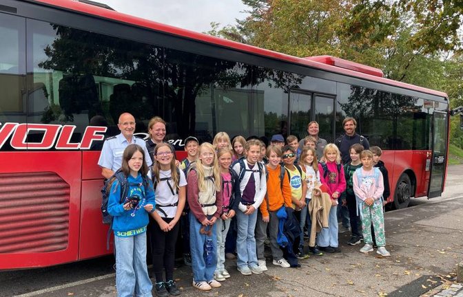 Vaihingen Friedrich-Abel-Gymnasium Schulbustraining Verkehr Sicherheit