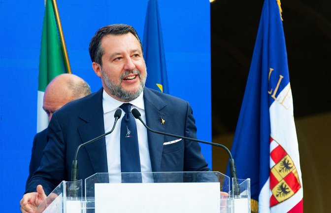 Verkehrsminister und Vizepremier in einer Person: Matteo Salvini.<span class='image-autor'>Foto: imago/Boizet</span>