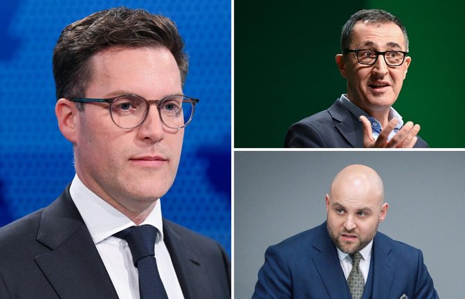 CDU-Spitzenkandidat Manuel Hagel kann sich über gute Umfragewerte freuen. Cem Özdemir liegt mit den Grünen aktuell auf Platz drei hinter der AfD mit Markus Frohnmaier.<span class='image-autor'>Foto: Stefan Puchner/dpa</span>