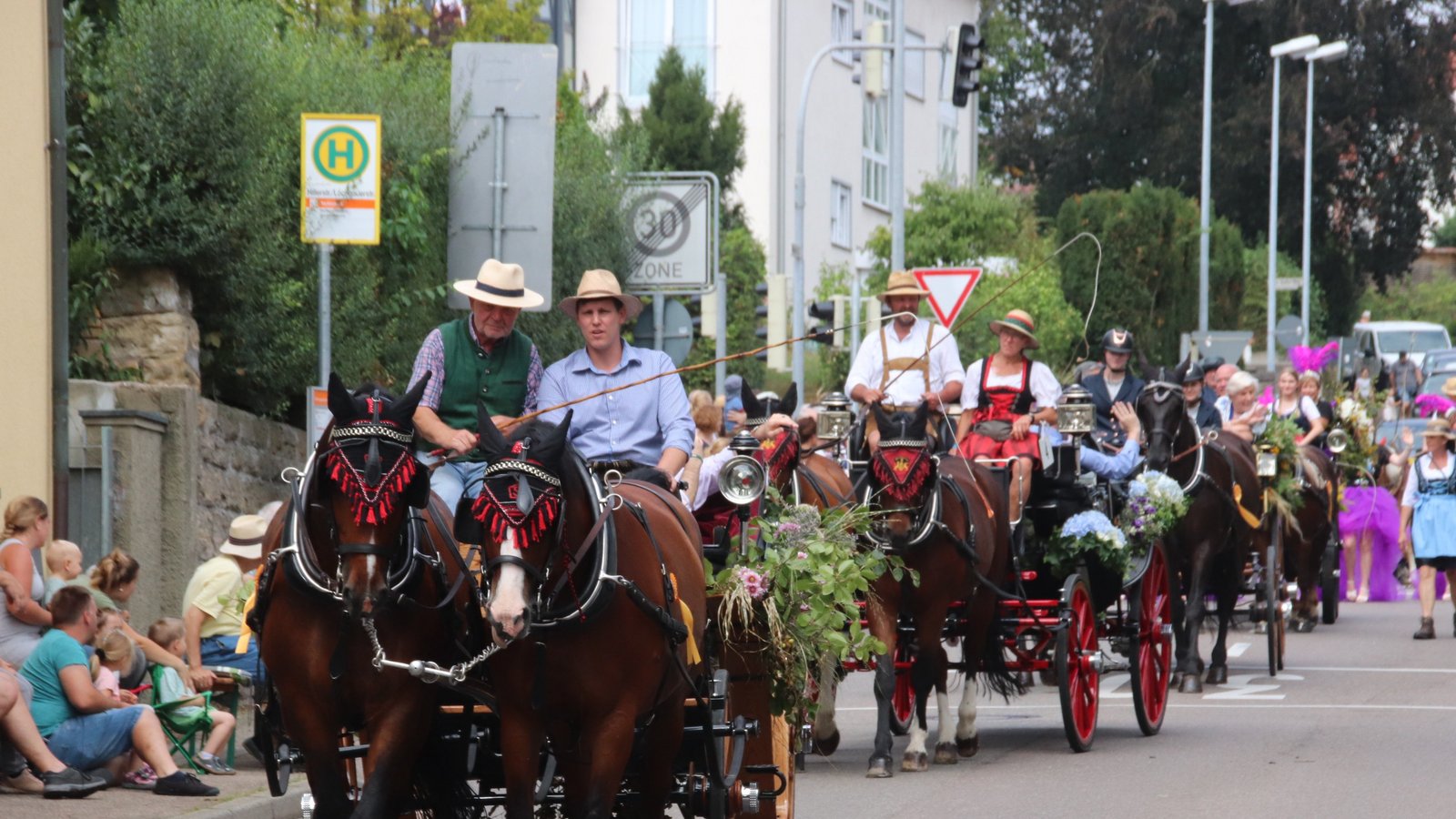 Der große Festumzug mit geschmückten Pferden und Wagen ist jedes Jahr einer der Höhepunkte des Bietigheimer Pferdemarkts. Archivfoto: VKZ/Arning Der große Festumzug mit geschmückten Pferden und Wagen ist jedes Jahr einer der Höhepunkte des Bietigheimer Pferdemarkts. Archivfoto: VKZ/Arning