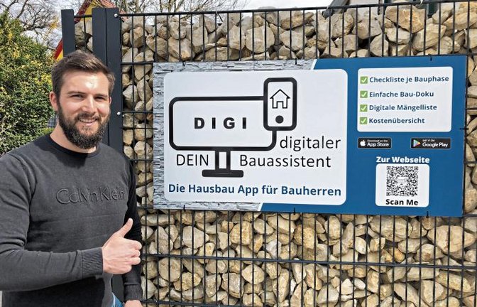 Marcel Schinzel aus Sachsenheim hat eine App entwickelt, die es privaten Bauherren leichter machen soll, den Überblick zu behalten.  Foto: p
