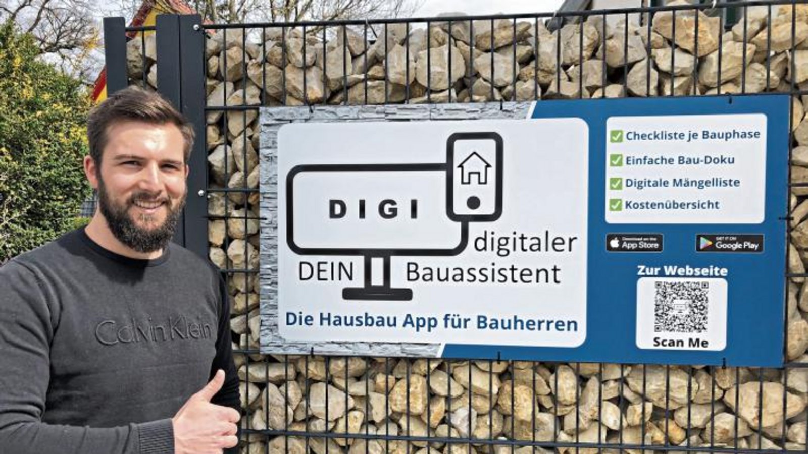 Marcel Schinzel aus Sachsenheim hat eine App entwickelt, die es privaten Bauherren leichter machen soll, den Überblick zu behalten.  Foto: p