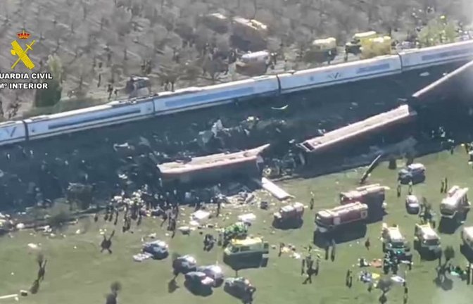 Unfallstelle in der Provinz Toledo.<span class='image-autor'>HANDOUT/afp</span>