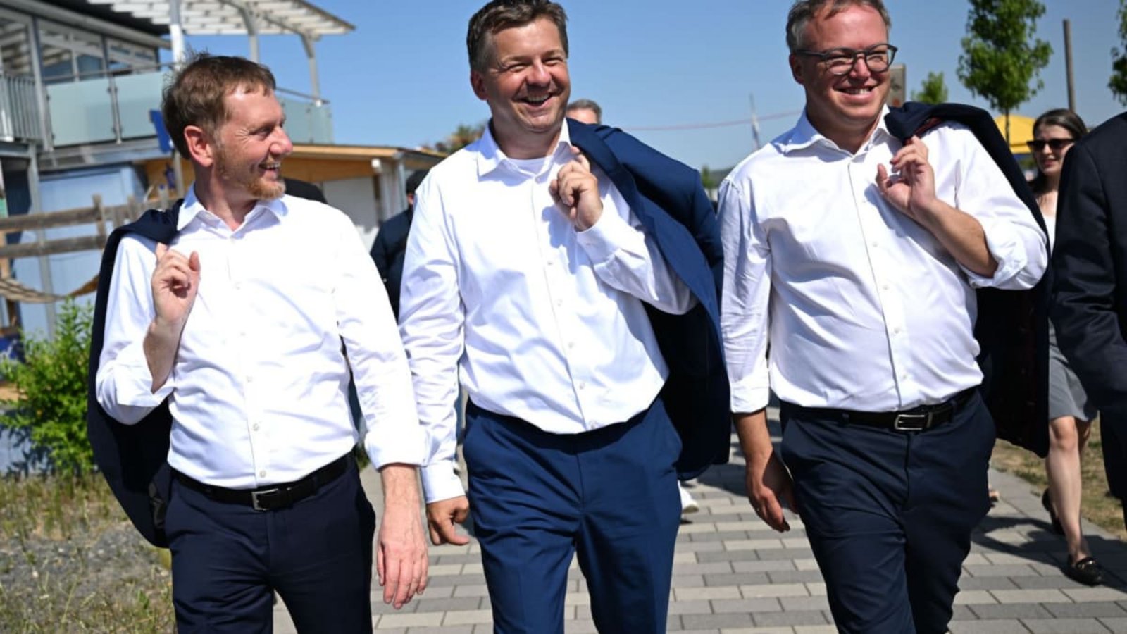 Richtung Reformen? Oder lieber doch nicht? Die CDU-Ministerpräsidenten Michael Kretschmer (Sachsen), Sven Schulze (Sachsen-Anhalt) und Mario Voigt (Thüringen) bei ihrem Treffen Ende Juli.Hendrik Schmidt/dpa Richtung Reformen? Oder lieber doch nicht? Die CDU-Ministerpräsidenten Michael Kretschmer (Sachsen), Sven Schulze (Sachsen-Anhalt) und Mario Voigt (Thüringen) bei ihrem Treffen Ende Juli.Hendrik Schmidt/dpa
