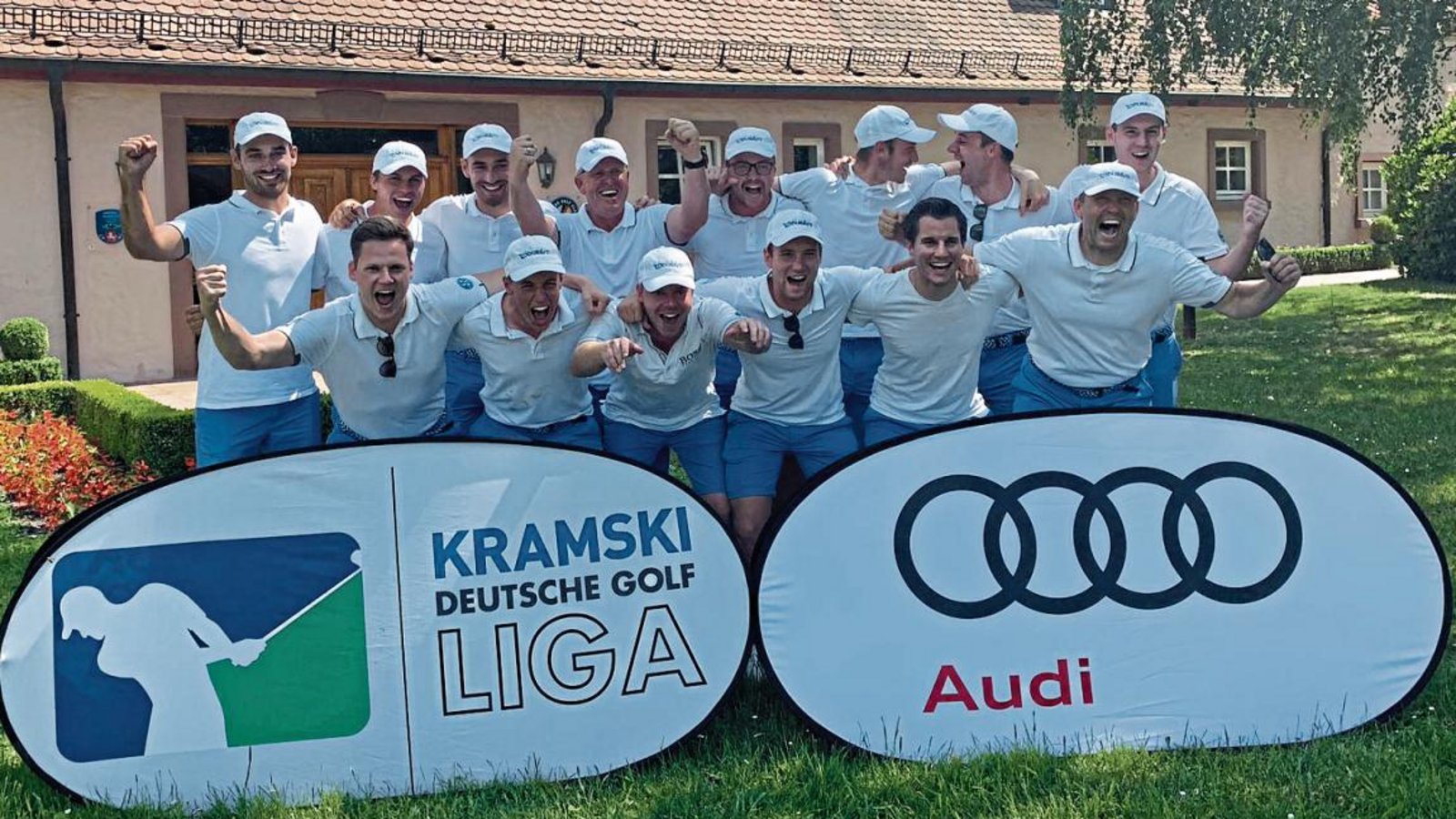 Die Männer des Stuttgarter Golfclubs Solitude Mönsheim sicherten sich den DM-Titel. Foto: privat Die Männer des Stuttgarter Golfclubs Solitude Mönsheim sicherten sich den DM-Titel. Foto: privat
