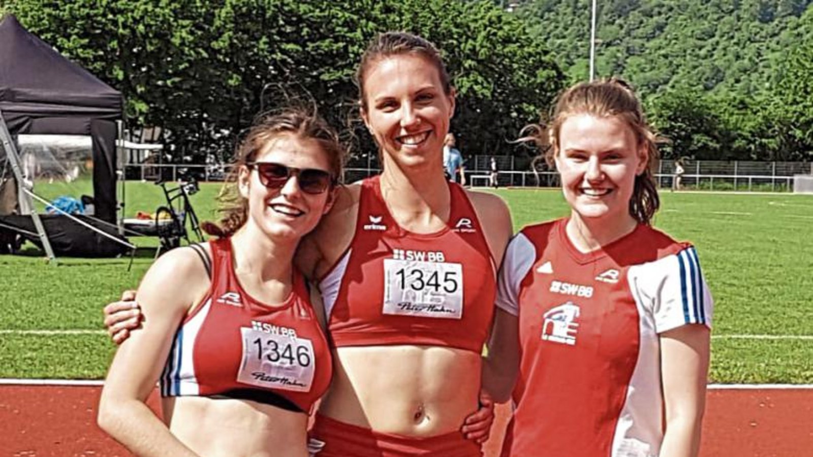 Das Siebenkampftrio der LG-Neckar-Enz bei den Regionalmeisterschaften in Winterbach: Sophia Schmid, Lisa Durian sowie Klara Brosi (von links) Foto: privat Das Siebenkampftrio der LG-Neckar-Enz bei den Regionalmeisterschaften in Winterbach: Sophia Schmid, Lisa Durian sowie Klara Brosi (von links) Foto: privat