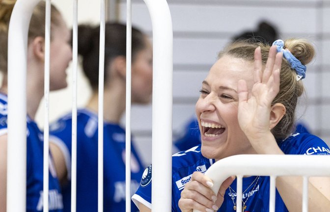 Strahlt vor dem Play-off-Halbfinale Optimismus aus: Antonia Stautz, die Kapitänin von Allianz MTV Stuttgart<span class='image-autor'>Foto: Imago/Beautiful Sports</span>