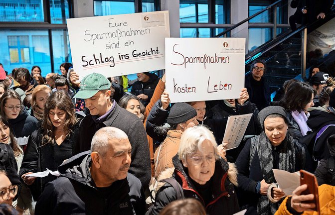 Proteste im Rathaus<span class='image-autor'>Foto: Lichtgut/Julian Rettig</span>