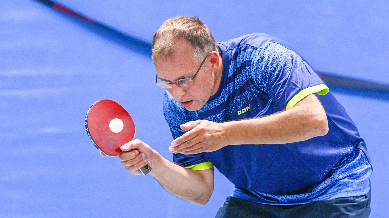 Frank Romann hat im Doppel und im Einzel zum klaren 9:3-Sieg des TSV Aurich in Münchingen beigetragen. Foto: Archiv/Leitner