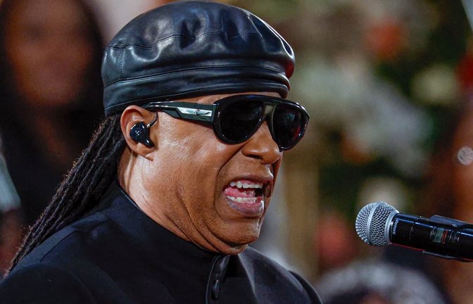 Stevie Wonder bei einem Auftritt im März in Chicago zu Ehren des verstorbenen Bürgerrechtsaktivisten Jesse Jackson<span class='image-autor'>KAMIL KRZACZYNSKI/AFP</span>