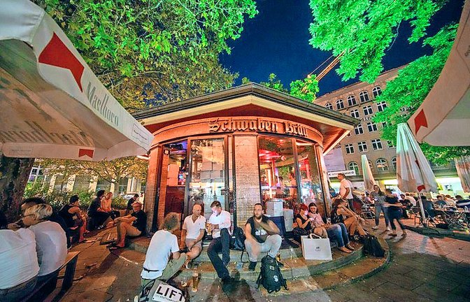 Der Palast der Republik, ein früheres Klohäuschen, zählt zu den kuriosesten Gastro-Einrichtungen in der Stadt.  Der Palast der Republik, ein früheres Klohäuschen, zählt zu den kuriosesten Gastro-Einrichtungen der Stadt.<span class='image-autor'>Foto: Achim Mende//Stuttgart Marketing/Achim Mende</span>