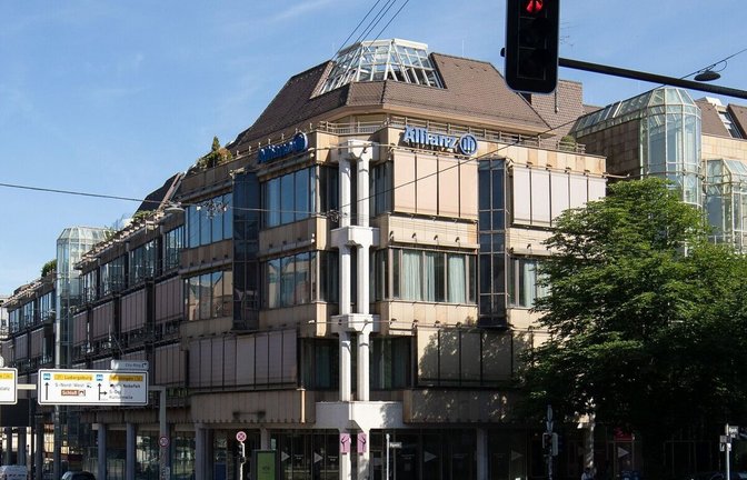 Das Allianz-Gebäude beziehungsweise das Uhland-Carré am Olgaeck wird bis 2031 umfangreich modernisiert.<span class='image-autor'>Foto: Lichtgut/Leif Piechowski</span>