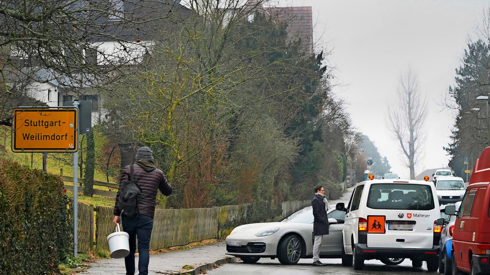 Im Weilimdorf kollidierte ein Transporter . . .Foto: Im Weilimdorf kollidierte ein Transporter . . .Foto: 