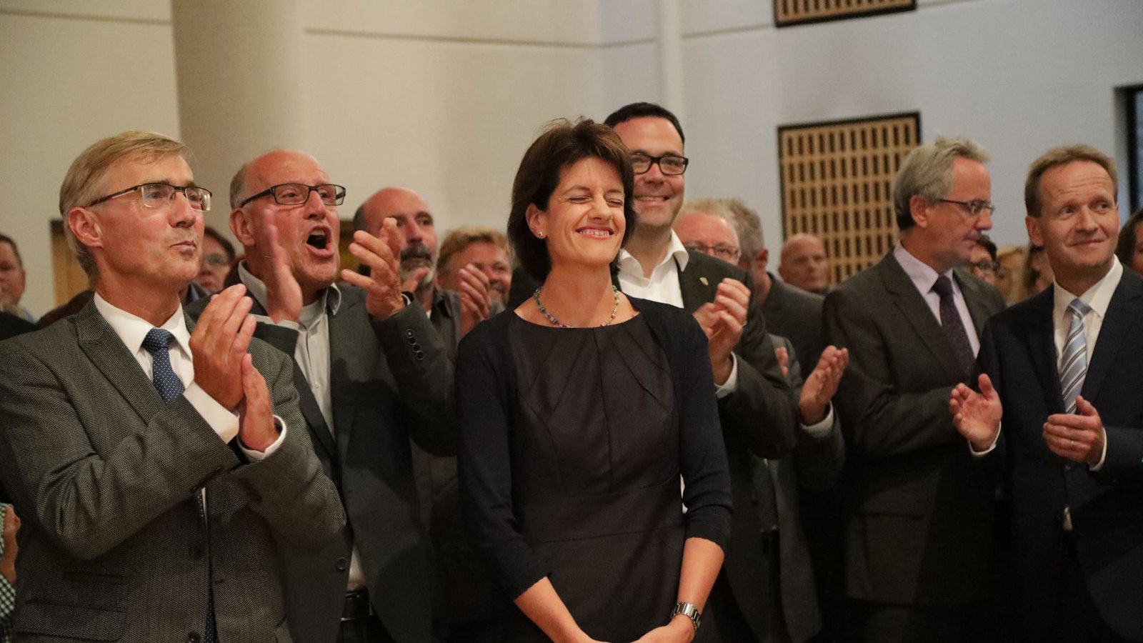 Gabriele Zull bei der erfolgreichen Wahl in Fellbach vor siebeneinhalb Jahren.Foto: Patricia Sigerist