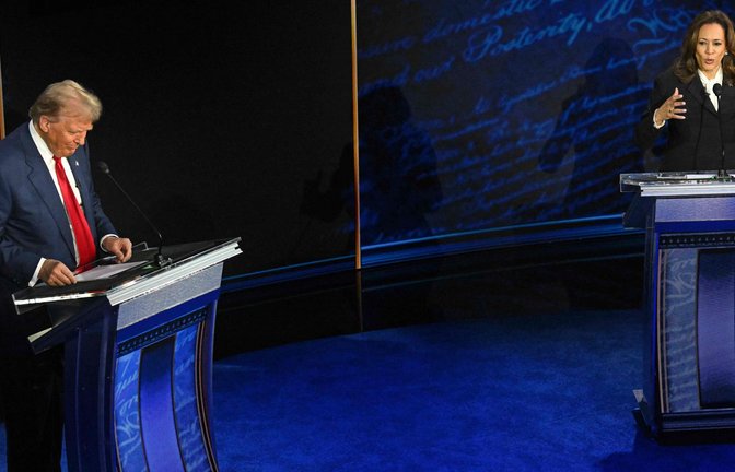 Kamala Harris geht für viele als klarer Sieger aus dem TV-Duell hervor.<span class='image-autor'>Foto: AFP/SAUL LOEB</span>