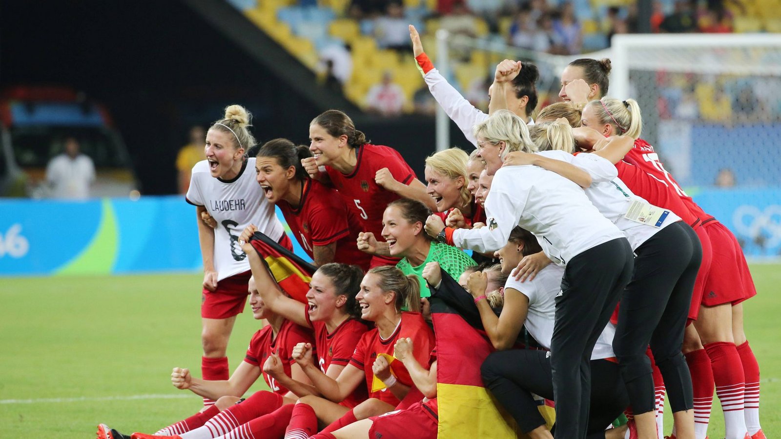 Ihren letzten großen Titel feierten die deutschen Fußball-Frauen mit dem Olympiasieg 2016 in Rio.Foto: imago images/Rene Schulz/imago sportfotodienst