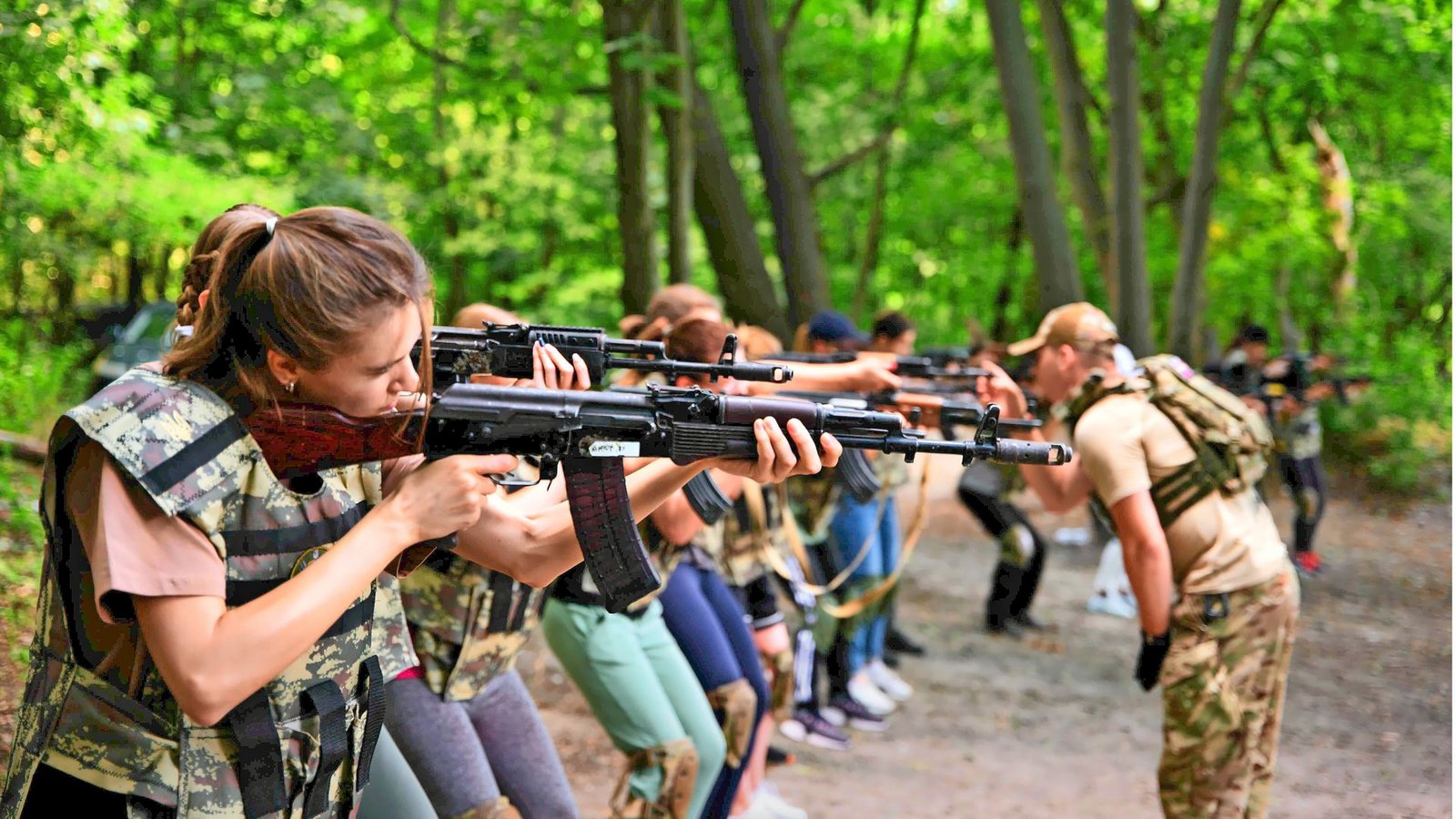 Die Frauen trainieren am Stadtrand der ukrainischen Hauptstadt.Foto: Till Mayer