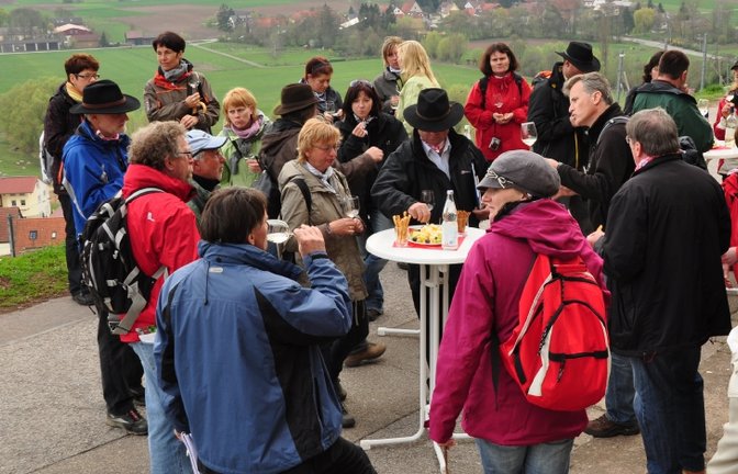 Rast im Weinberg.   <span class='image-autor'>Foto: p</span>
