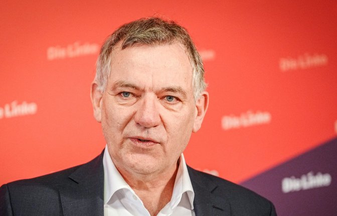 Linken-Chef Van Aken positioniert sich gegen Nato-Truppen in der Ukraine. (Archiv)<span class='image-autor'>Foto: Kay Nietfeld/dpa</span>