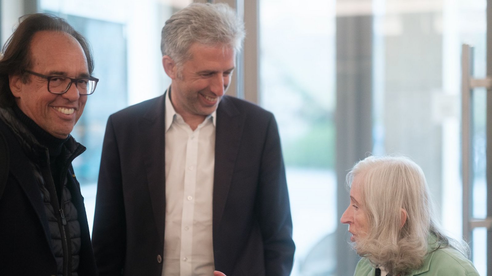 Boris Palmer (Mitte) mit seiner Mutter Erika und Kabarettist Christoph Sonntag.Foto: SWR/Markus Palmer Boris Palmer (Mitte) mit seiner Mutter Erika und Kabarettist Christoph Sonntag.Foto: SWR/Markus Palmer