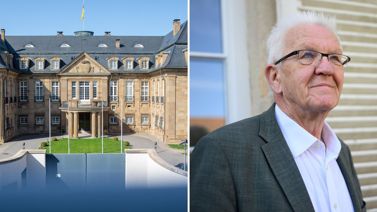 Strahlender Abgang für Kretschmann: Über das Wetter in Stuttgart kann sich der Landesvater nicht beschweren.Foto: Christoph Schmidt/dpa Strahlender Abgang für Kretschmann: Über das Wetter in Stuttgart kann sich der Landesvater nicht beschweren.Foto: Christoph Schmidt/dpa