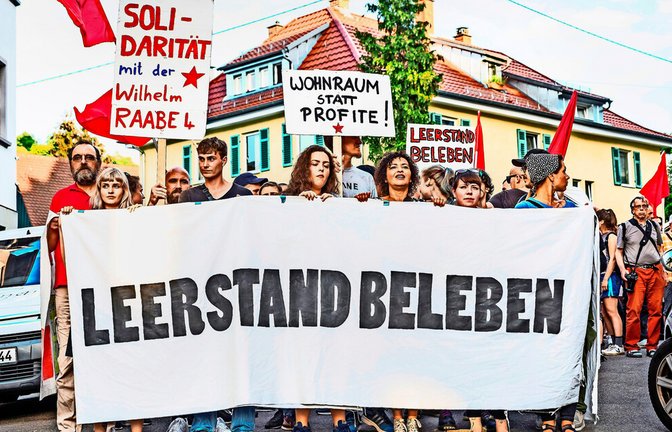 In Stuttgart wurde bereits gegen den Leerstand von Wohnungen demonstriert.<span class='image-autor'>Foto: Lichtgut/Julian Rettig</span>