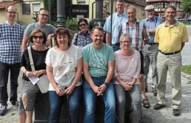 Die FDP ist zu Besuch im Kirbachtalort.  p