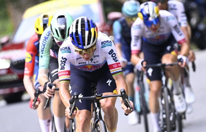 Evenepoel stänkert gegen Florian Lipowitz.<span class='image-autor'>IMAGO/Tomas Sisk</span>