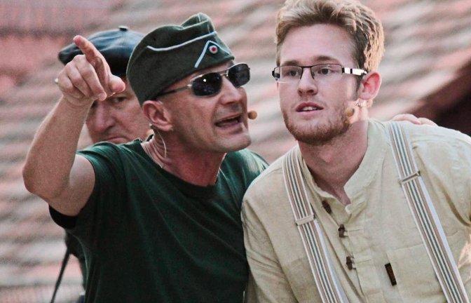 Eberdinger Sommertheater: Der junge Allan ist in den spanischen Bürgerkrieg verwickelt. Fotos: Friedrich