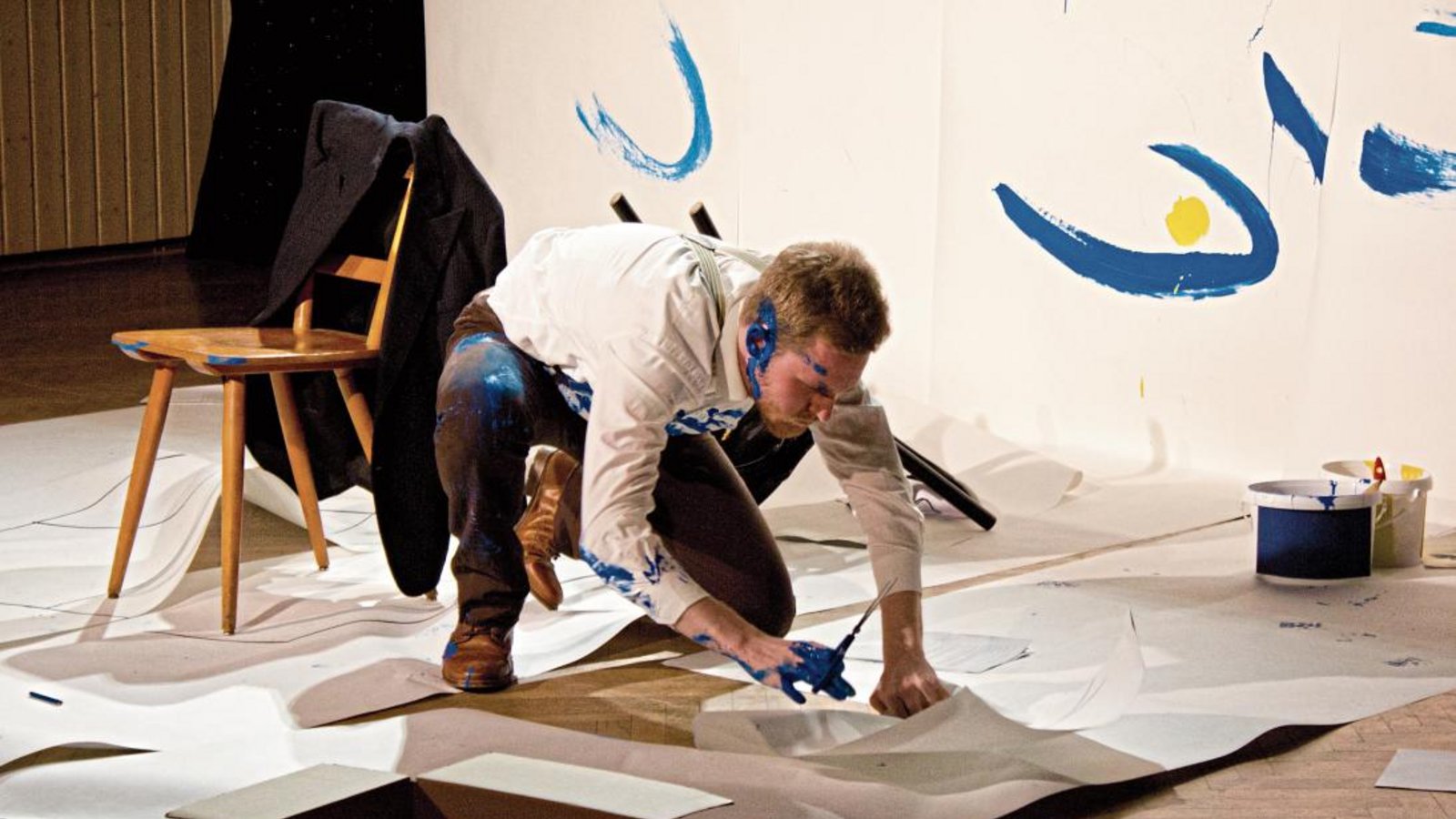 Roman Tröster verkörperte den Maler Vincent van Gogh zwischen Genie und Wahnsinn.  Foto: Friedrich