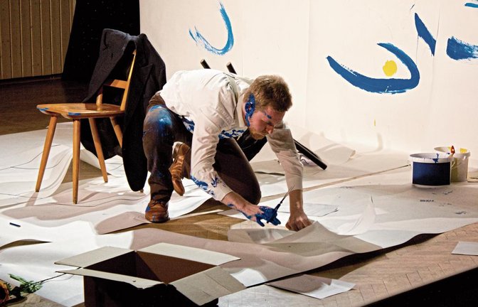 Roman Tröster verkörperte den Maler Vincent van Gogh zwischen Genie und Wahnsinn.  Foto: Friedrich