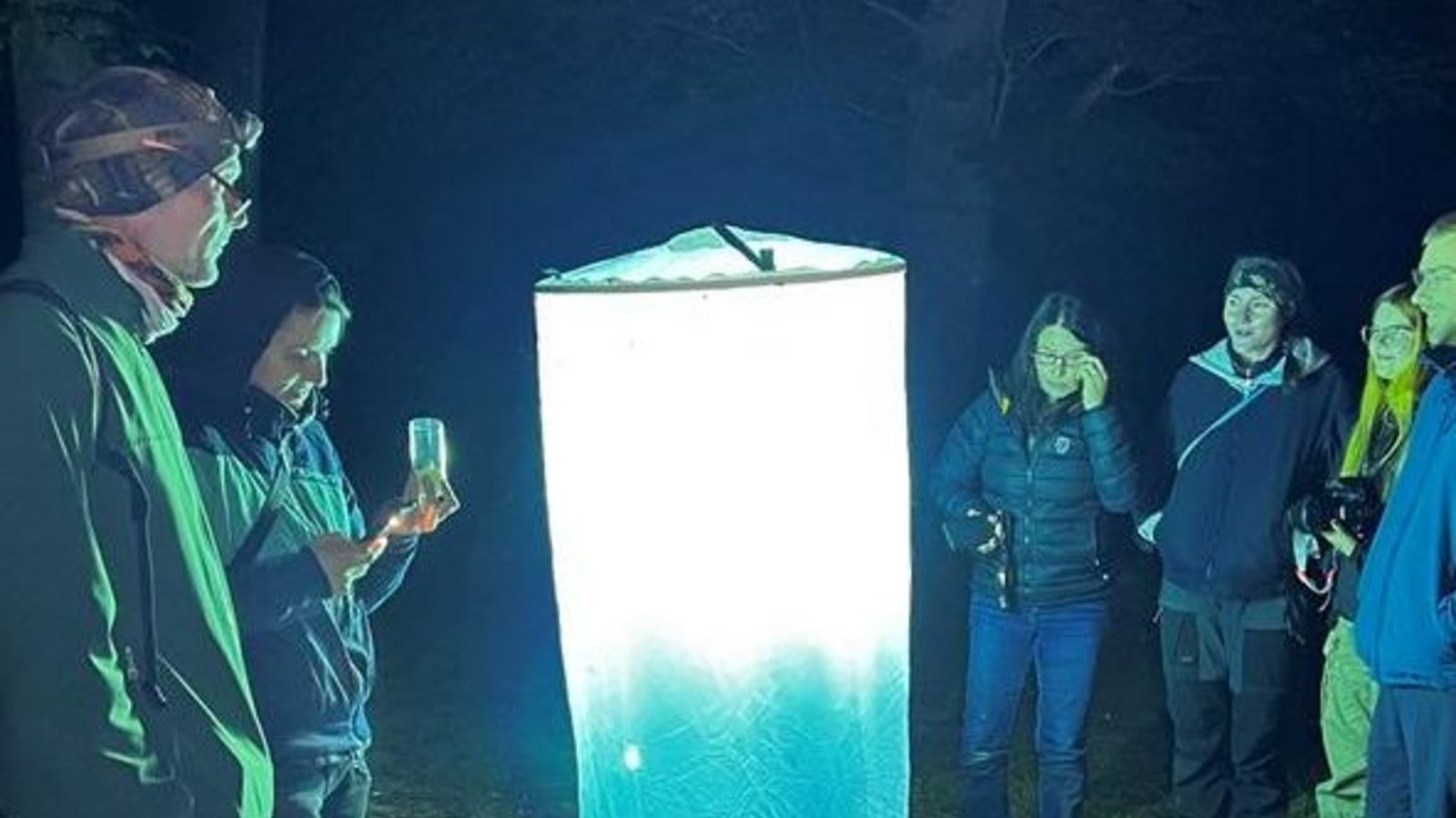 Bei der Lichtfangführung.  Foto: Trusch