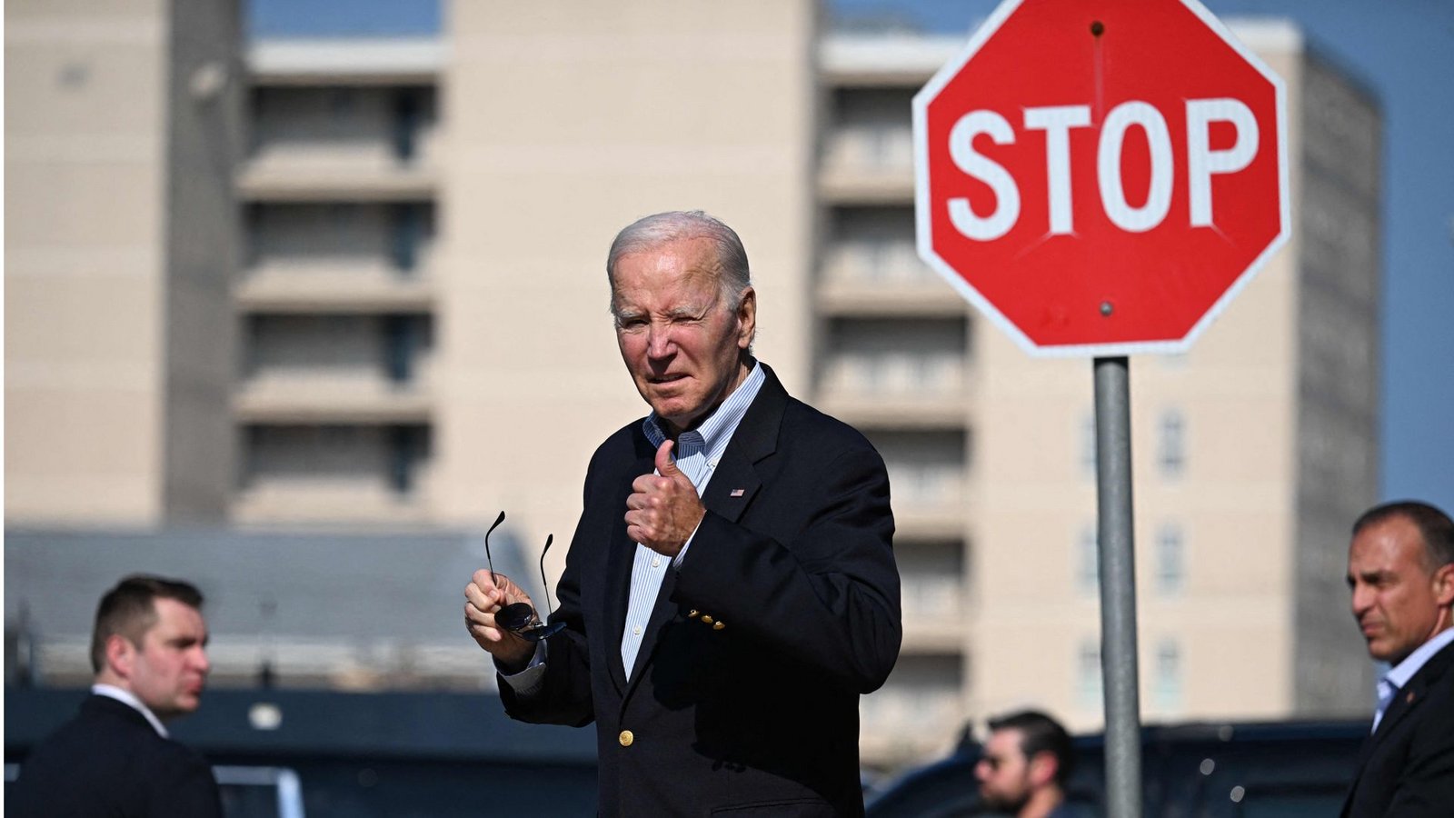 US-Präsident Joe Biden hofft, dass die Republikaner die Hilfen für die Ukraine und Israel nicht stoppen.Foto: AFP/JIM WATSON