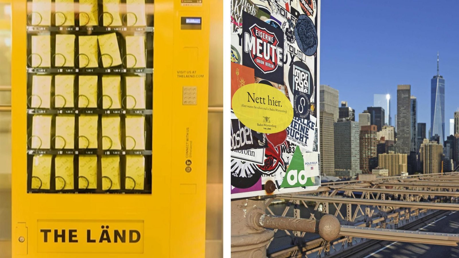 Der Stickerautomat befindet sich im Stuttgarter Flughafen. Die „Bäbber“ werden weltweit verbreitet.Foto: imago/Bihlmayerfotografie Der Stickerautomat befindet sich im Stuttgarter Flughafen. Die „Bäbber“ werden weltweit verbreitet.Foto: imago/Bihlmayerfotografie