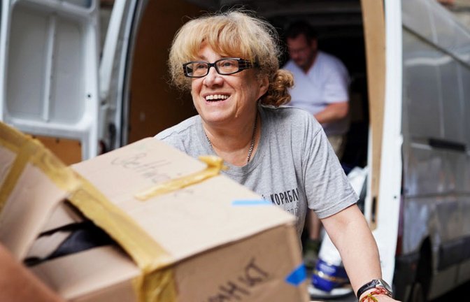 Angela Denisenko arbeitet auch mit deutschen Organisationen wie dem Trierer Verein „Viele Hände für die Hoffnung“ zusammen.<span class='image-autor'>Foto: Frederik Herrmann</span>
