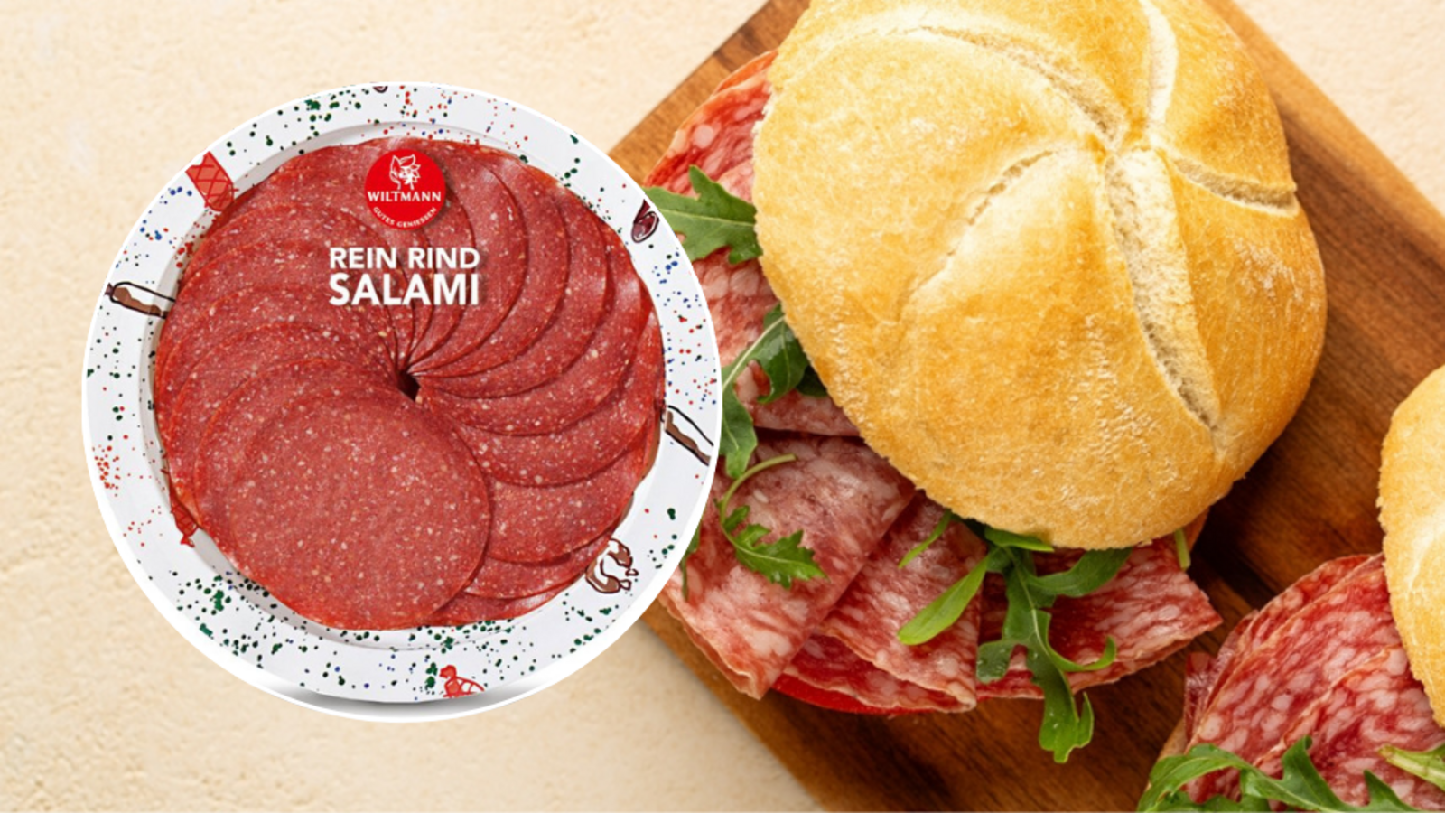 Verbraucherinnen und Verbraucher werden dringend gebeten, die betroffene Salami nicht zu verzehren.Foto: Franz Wiltmann GmbH / OlgaBombologna, Shutterstock (Symbolbild) Verbraucherinnen und Verbraucher werden dringend gebeten, die betroffene Salami nicht zu verzehren.Foto: Franz Wiltmann GmbH / OlgaBombologna, Shutterstock (Symbolbild)