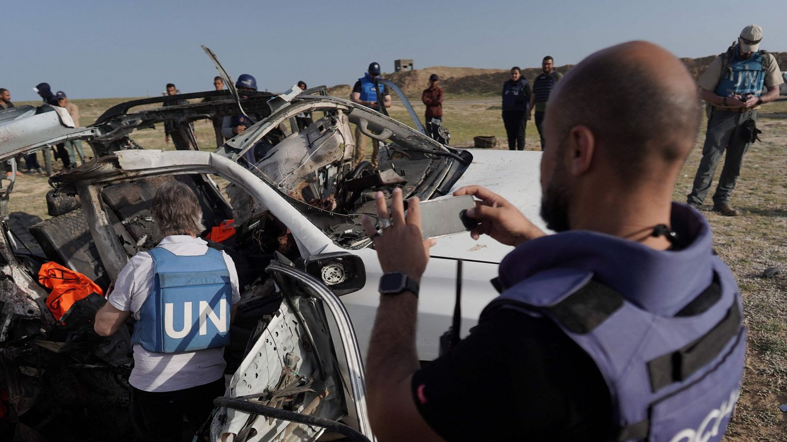 Anfang April waren bei einem Luftangriff der israelischen Armee sieben Beschäftigte der Hilfsorganisation im Gaza-Streifen getötet worden.Foto: AFP Anfang April waren bei einem Luftangriff der israelischen Armee sieben Beschäftigte der Hilfsorganisation im Gaza-Streifen getötet worden.Foto: AFP
