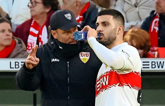 Deniz Undav (rechts) hat in diesem Kalenderjahr viel gespielt – und könnte von Trainer Sebastian Hoeneß gegen Celtic eine Pause erhalten.<span class='image-autor'>Foto: Baumann</span>