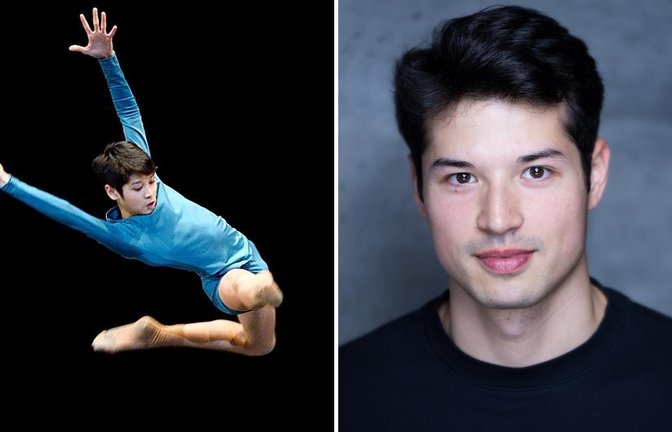 Will hoch hinaus: Riccardo Ferlito (links als Cranko-Schüler in Marco Laudanis Solo „In Partenza“) erhält den Birgit-Keil-Tanzpreis 2026.<span class='image-autor'>Foto: Stuttgarter Ballett, Roman Novitzky</span>