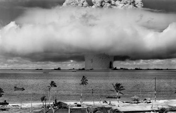 Zurück zu den Anfängen? - Atomwaffentest der USA im Bikini-Atoll 1946.<span class='image-autor'>Foto: imago/StockTrek Images</span>