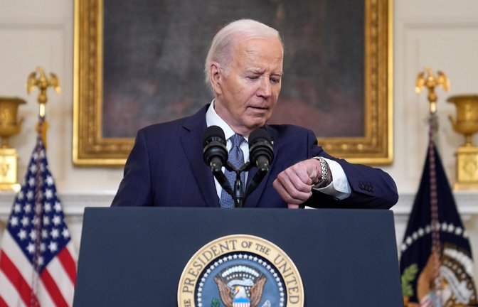 Joe Biden: Seine Zeit ist um, das hat er richtigerweise selbst eingesehen.<span class='image-autor'>Foto: dpa/Evan Vucci</span>