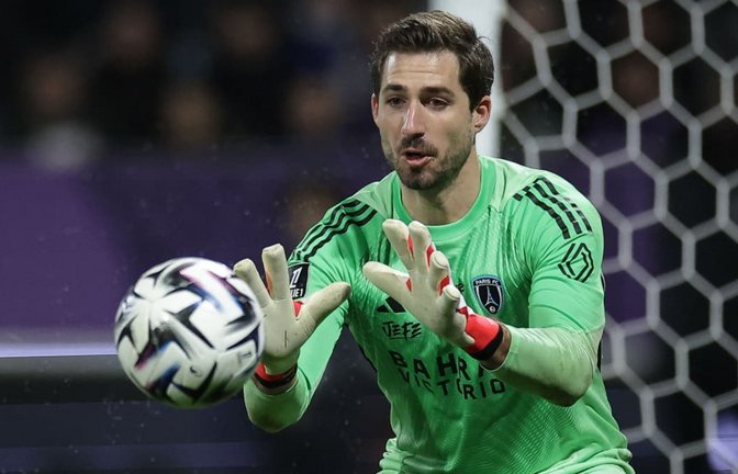 Fängt inzwischen für Paris FC die Bälle: Kevin Trapp, ehemaliger Torhüter von Eintracht Frankfurt und der DFB-Elf.<span class='image-autor'>VALENTINE CHAPUIS/AFP</span>
